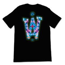 Load image into Gallery viewer, IAW Tie-dye Tee in black
