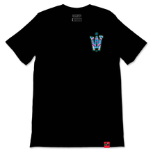 Load image into Gallery viewer, IAW Tie-dye Tee in black
